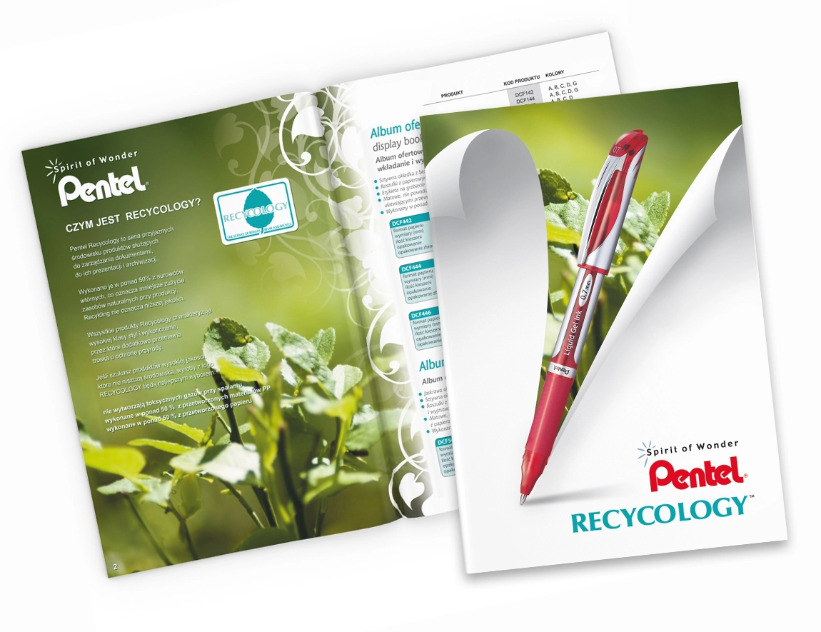 Katalogi produktów Recycology Pentel
