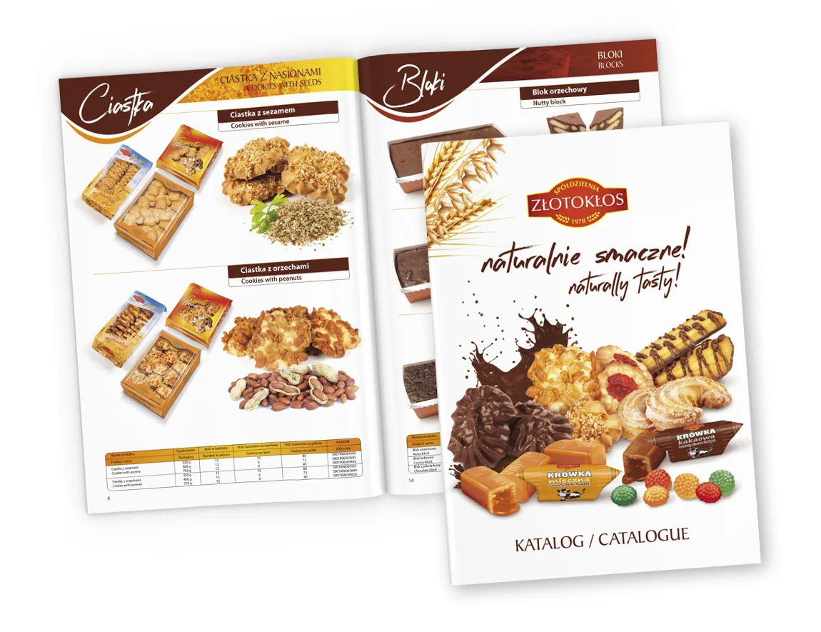 Katalogi słodyczy firmy Złotokłos