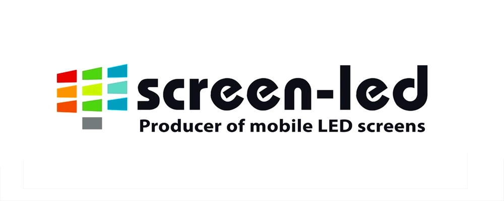 logo firmy oferującej mobilne ekrany
